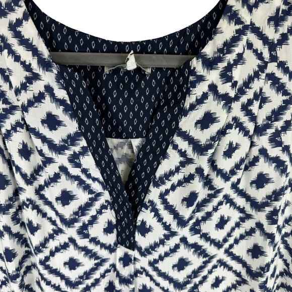 Skies Are Blue NWT Navy Blue White Lightweight Sleeveless Rayon Blouse Size 1X - Picture 3 of 7